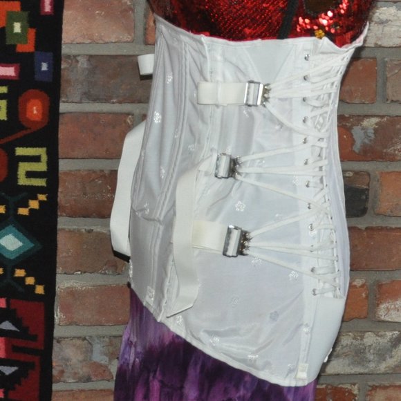 New SteamPunK Fan Lacing, UnderBust Corset, Waist Cincher, Medical Girdle Fetish - Picture 1 of 5